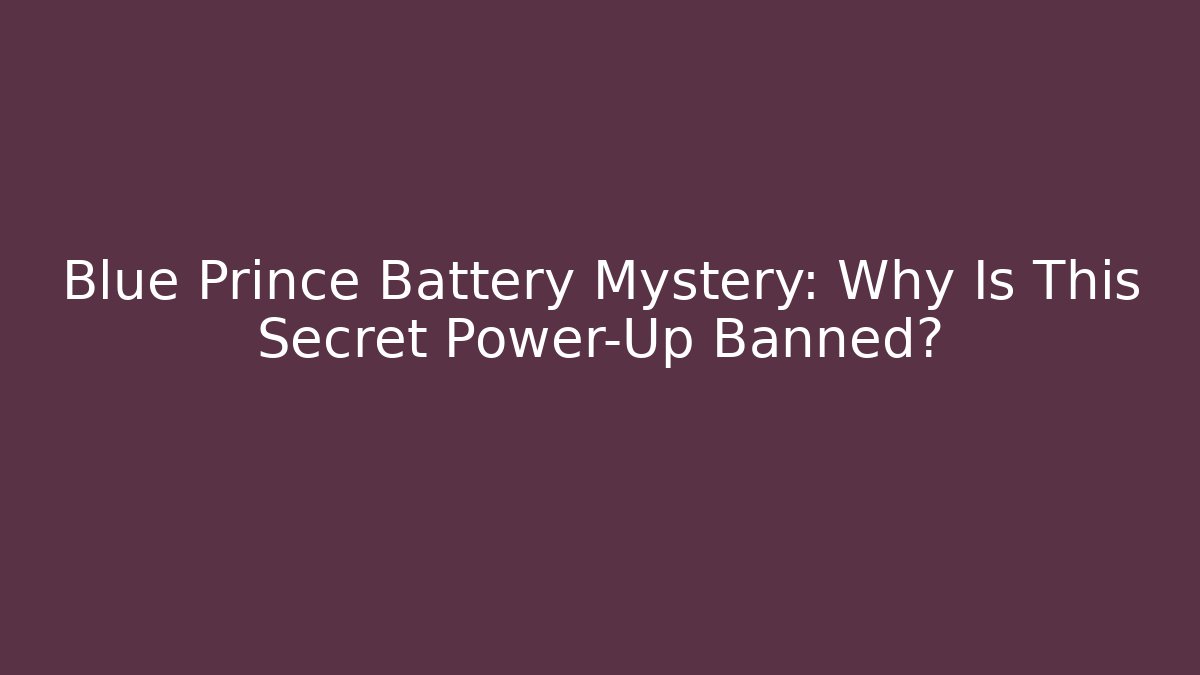 Blue Prince Battery Mystery: Why Is This Secret Power-Up Banned?
