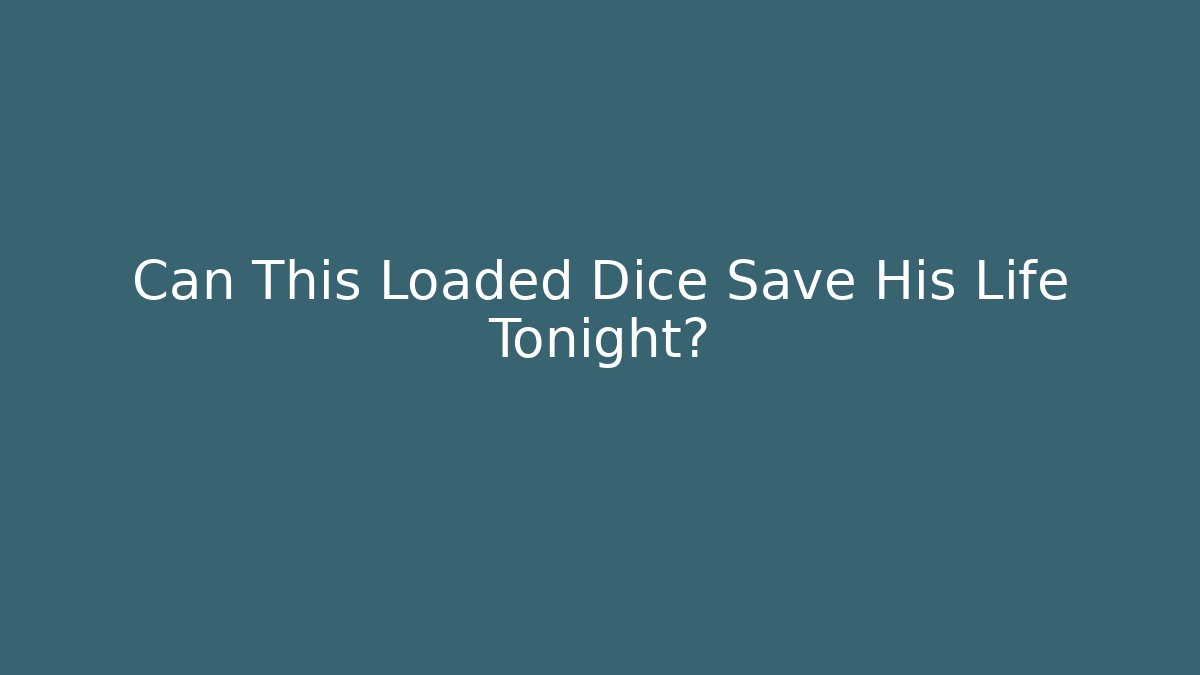 Can This Loaded Dice Save His Life Tonight?