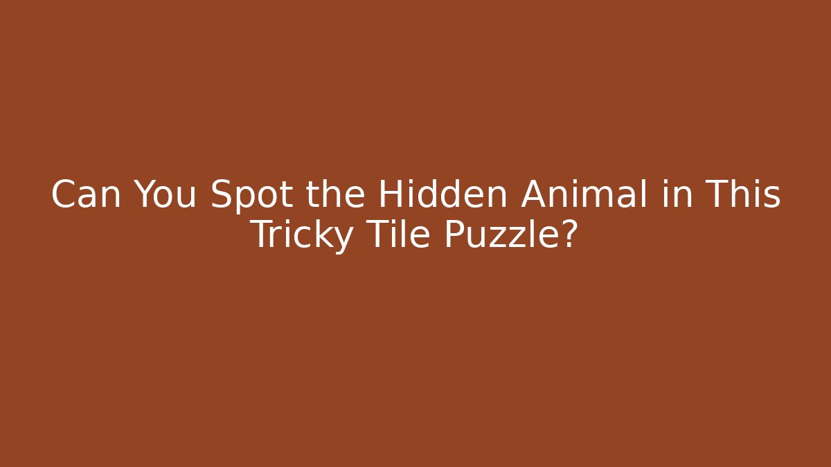 animal tiles game
