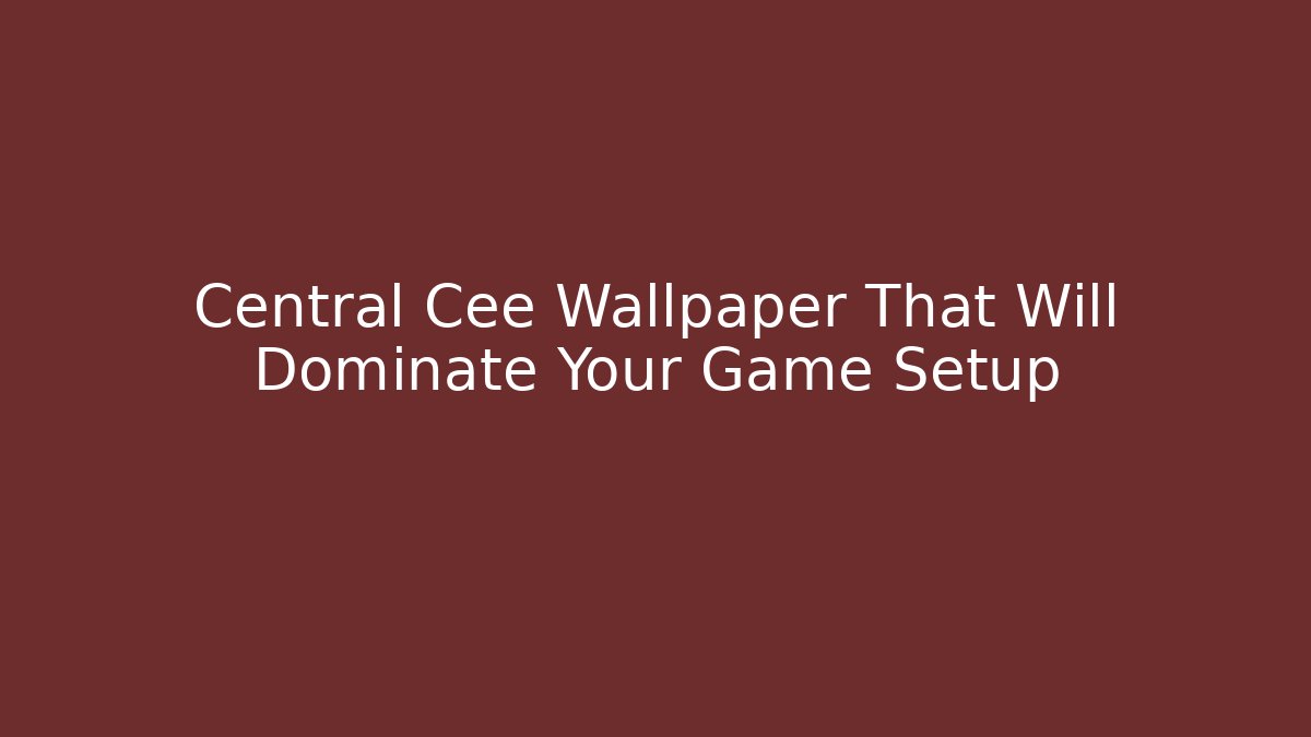 Central Cee Wallpaper That Will Dominate Your Game Setup - Andrea Zevedo