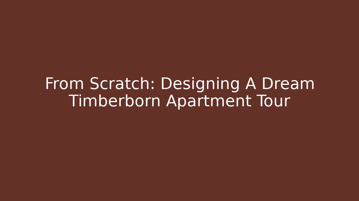 From Scratch: Designing A Dream Timberborn Apartment Tour