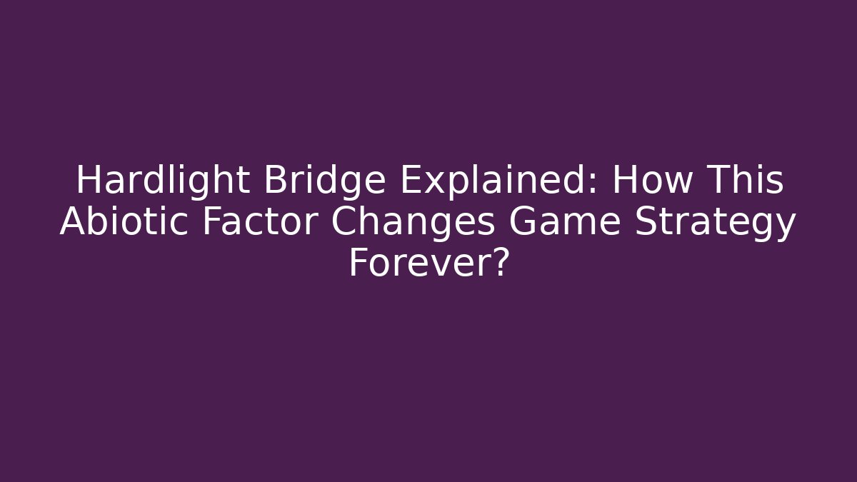 Hardlight Bridge Explained: How This Abiotic Factor Changes Game Strategy Forever?