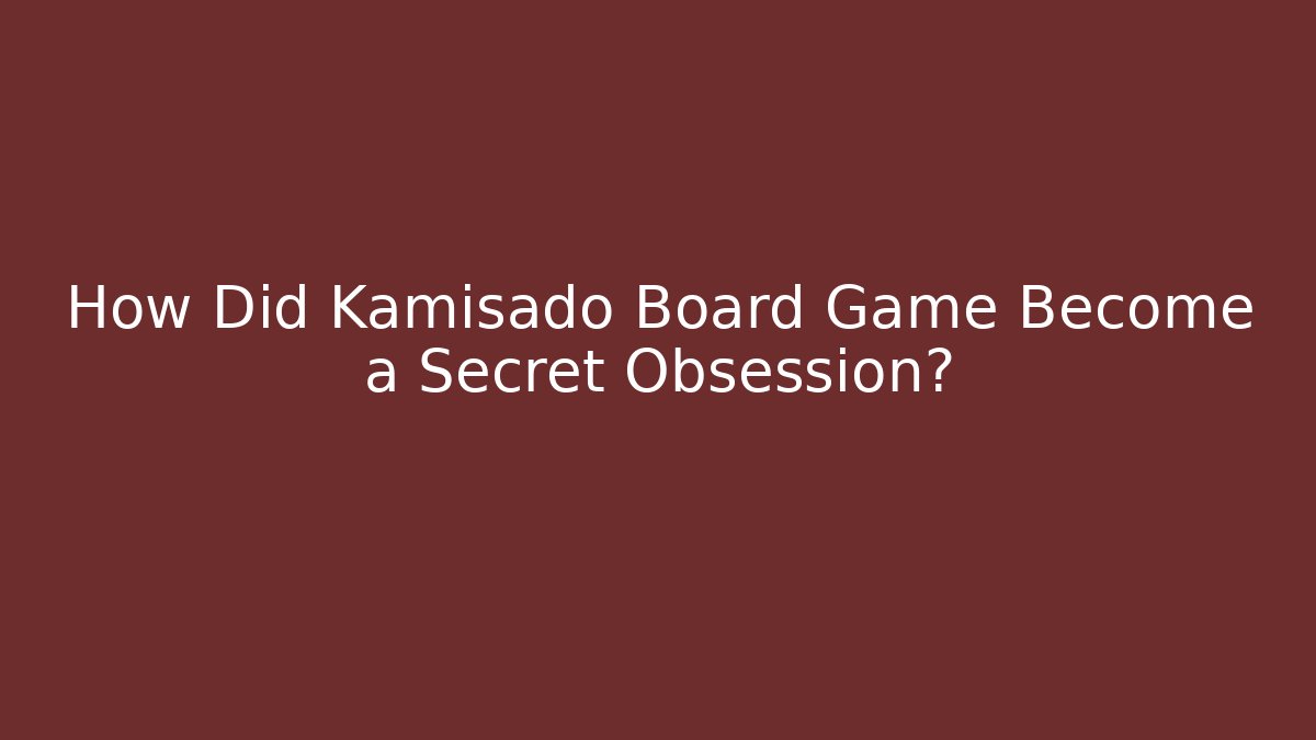 How Did Kamisado Board Game Become a Secret Obsession?