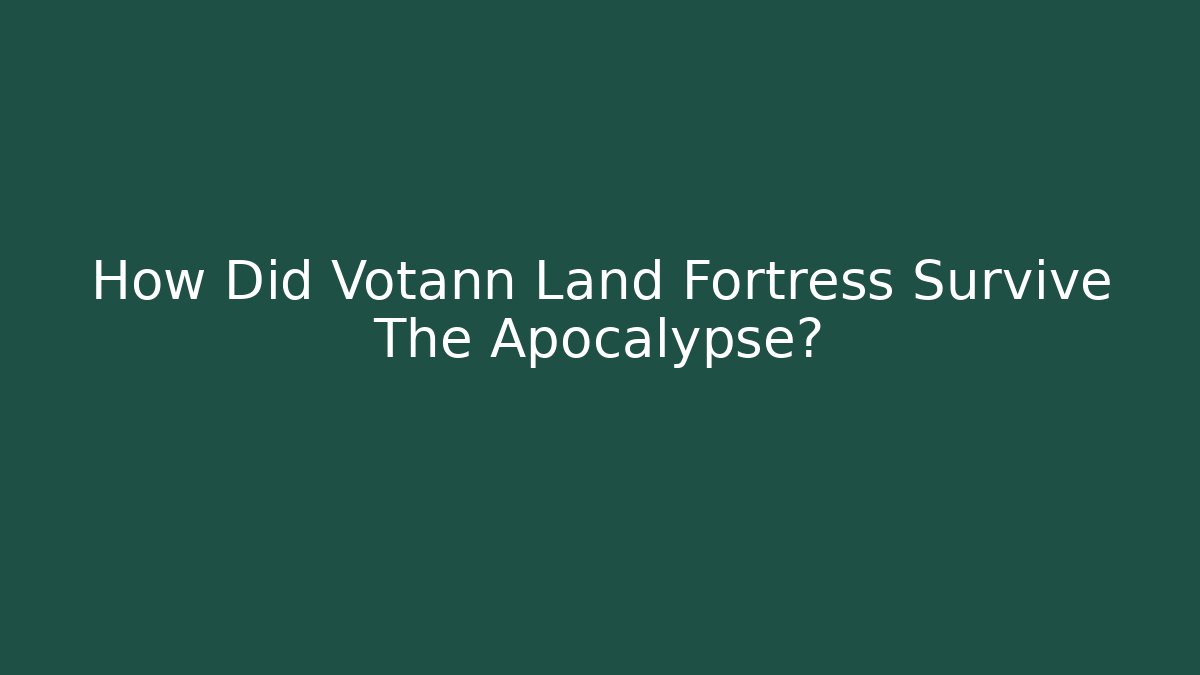 How Did Votann Land Fortress Survive The Apocalypse?