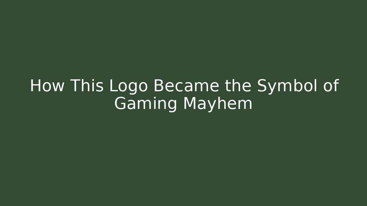How This Logo Became the Symbol of Gaming Mayhem