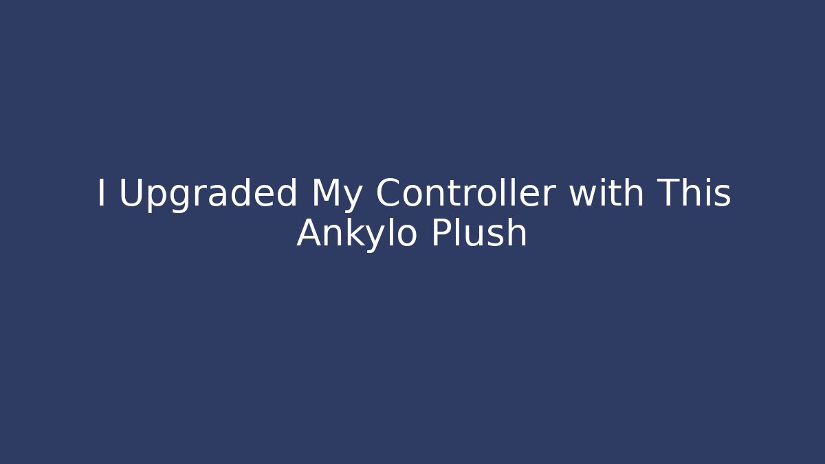 I Upgraded My Controller with This Ankylo Plush