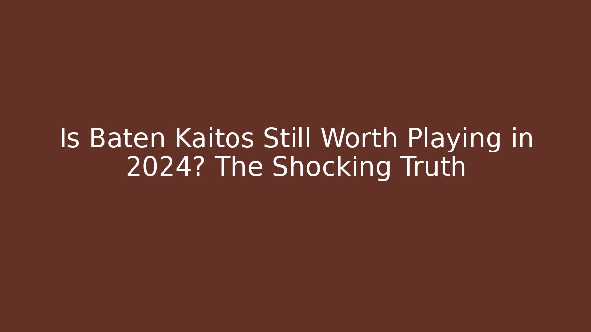 Is Baten Kaitos Still Worth Playing in 2024? The Shocking Truth