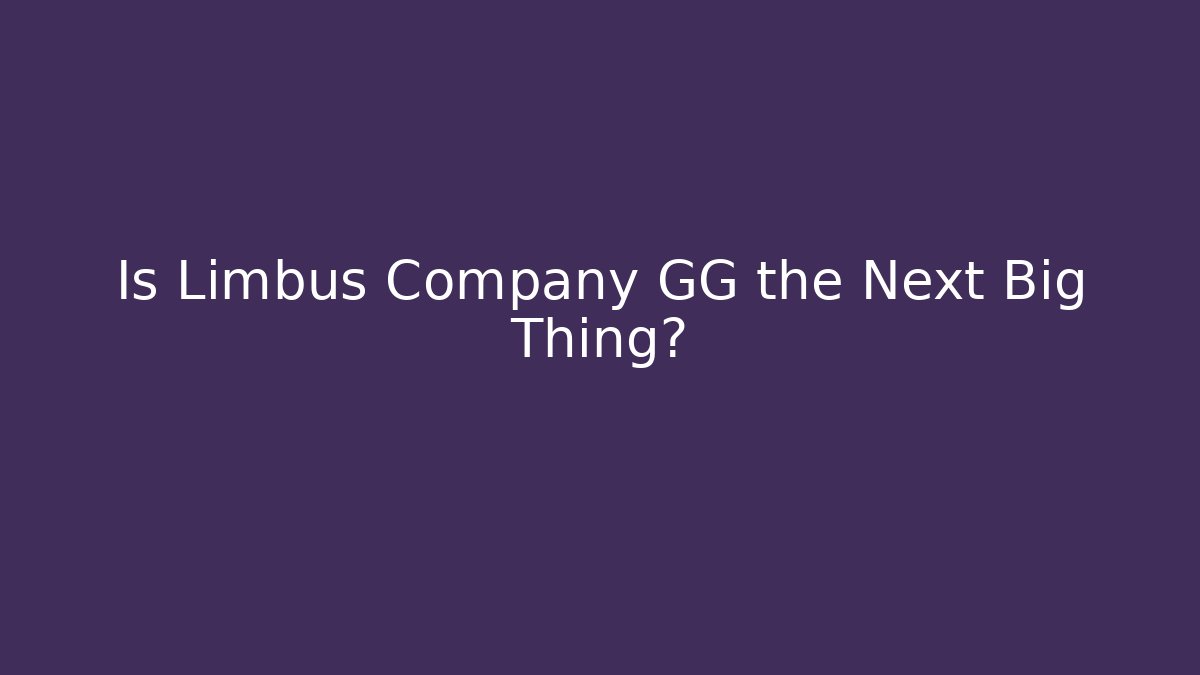 Is Limbus Company GG the Next Big Thing? - Andrea Zevedo