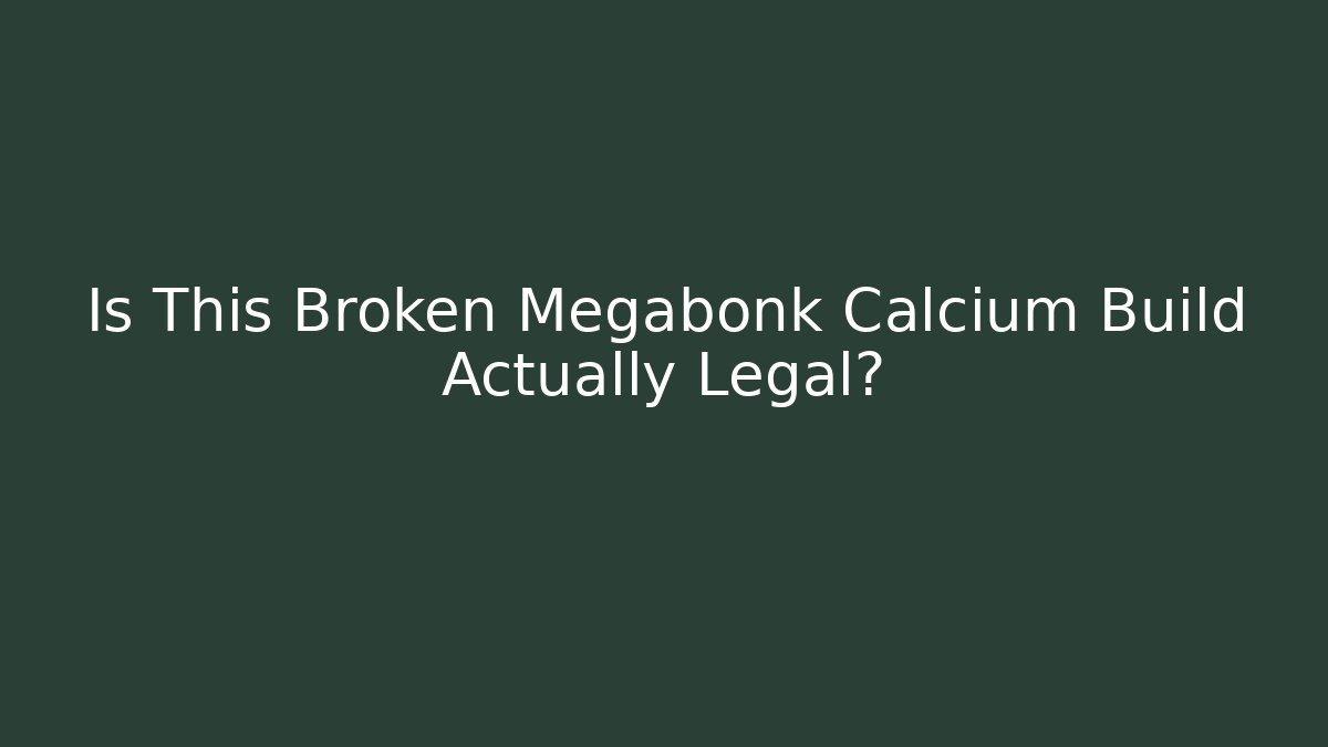 Is This Broken Megabonk Calcium Build Actually Legal?