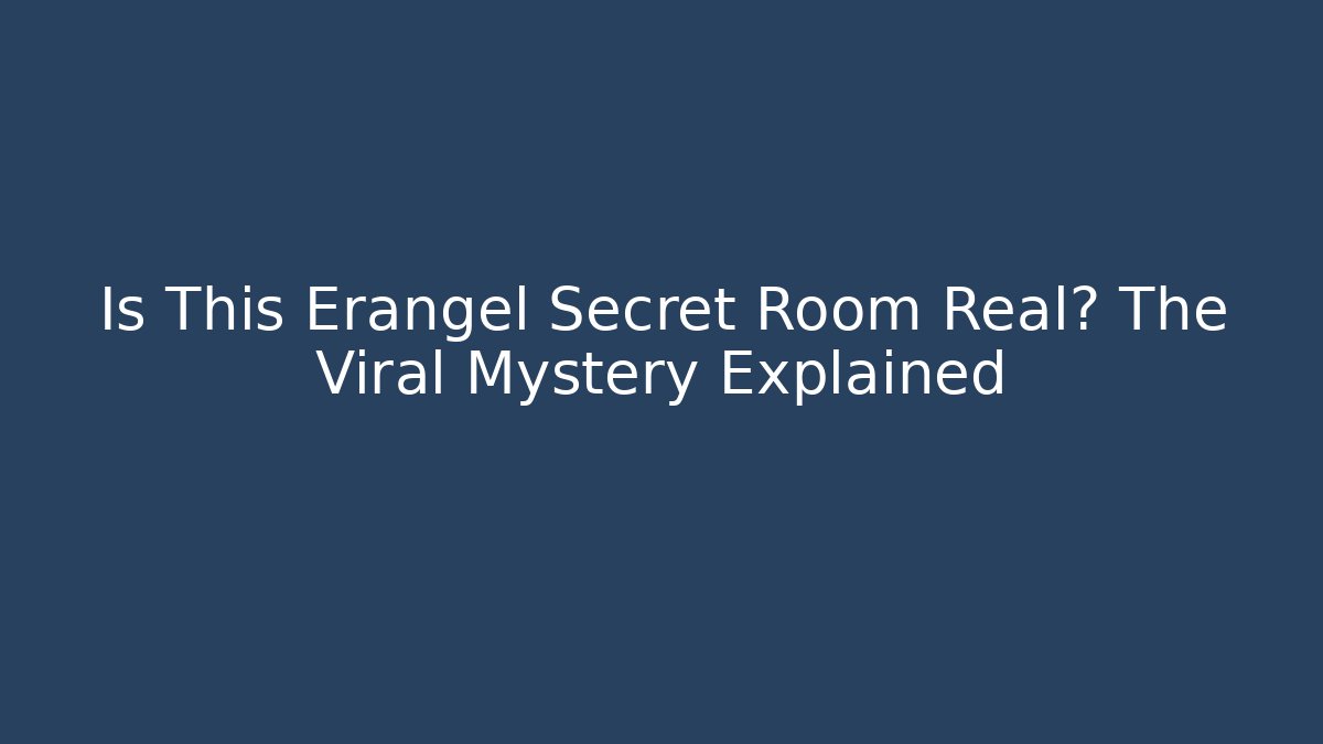 Is This Erangel Secret Room Real? The Viral Mystery Explained - Andrea Zevedo