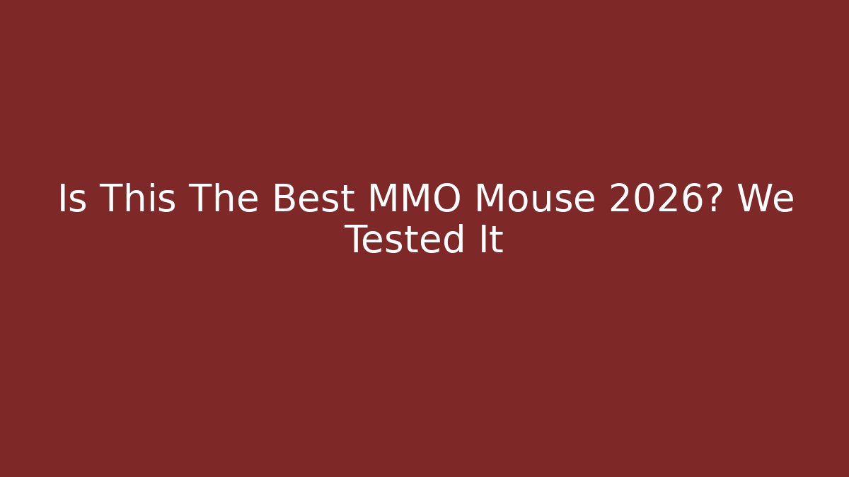 Is This The Best MMO Mouse 2026? We Tested It