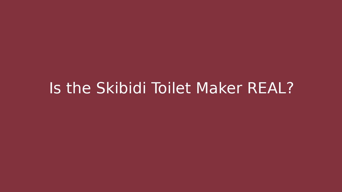 Is the Skibidi Toilet Maker REAL? - Andrea Zevedo