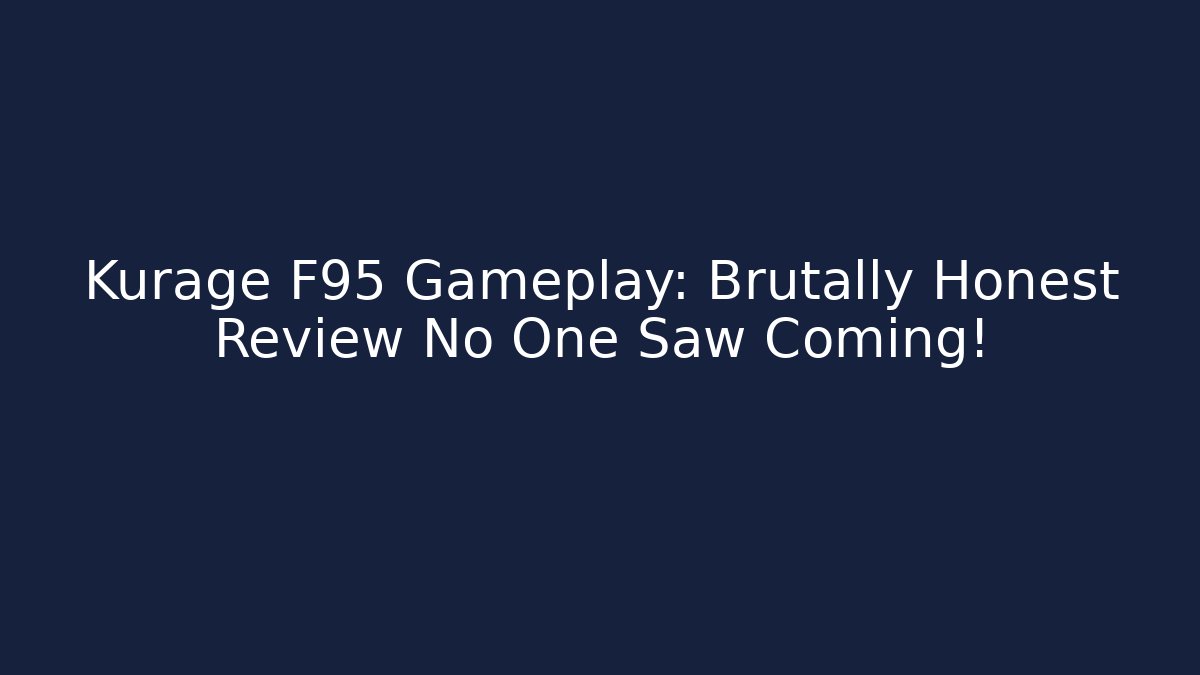 Kurage F95 Gameplay: Brutally Honest Review No One Saw Coming!