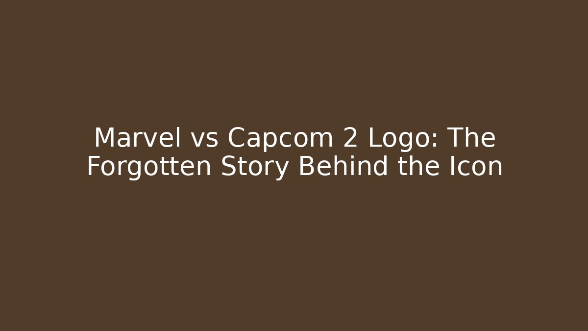 Marvel vs Capcom 2 Logo: The Forgotten Story Behind the Icon