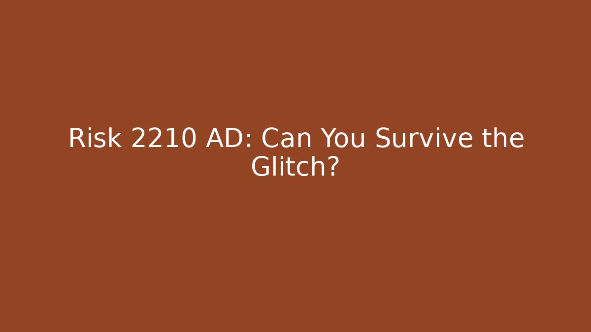 Risk 2210 AD: Can You Survive the Glitch?
