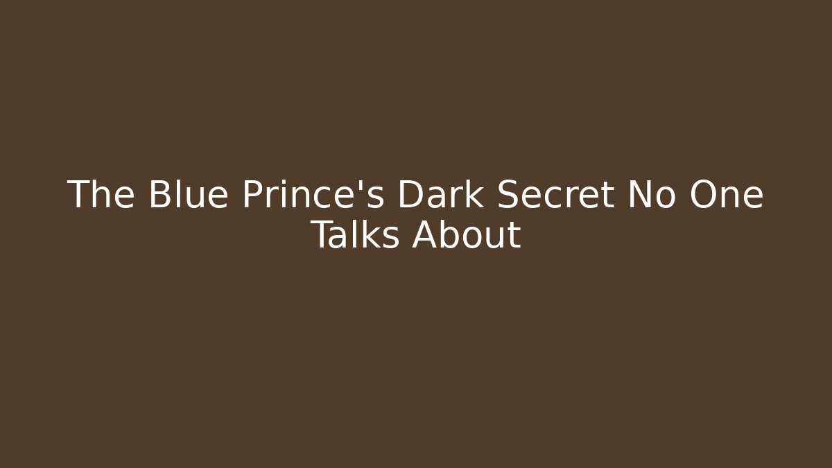 The Blue Prince's Dark Secret No One Talks About