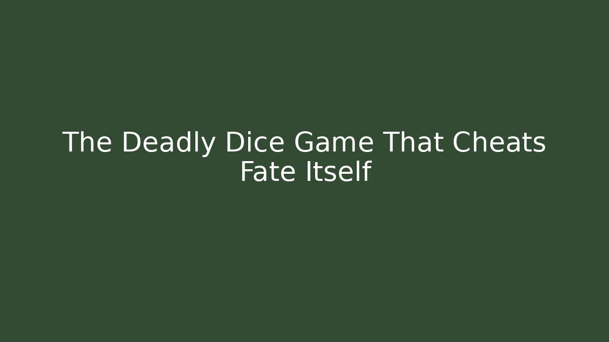 The Deadly Dice Game That Cheats Fate Itself