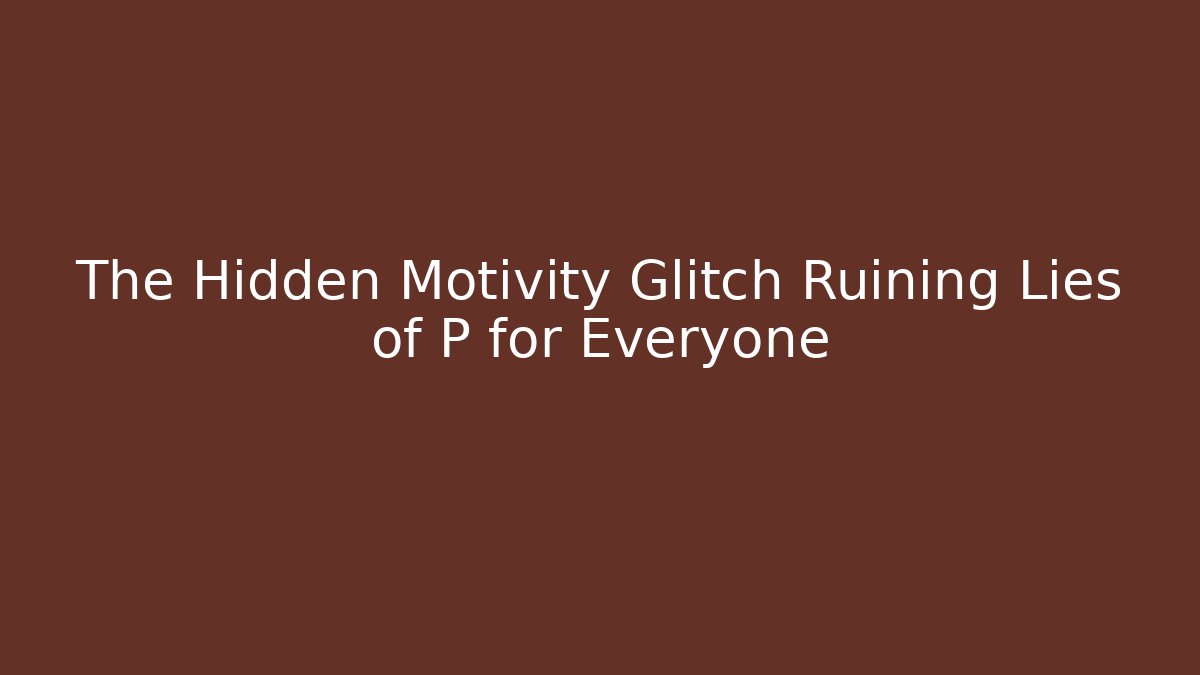 The Hidden Motivity Glitch Ruining Lies of P for Everyone