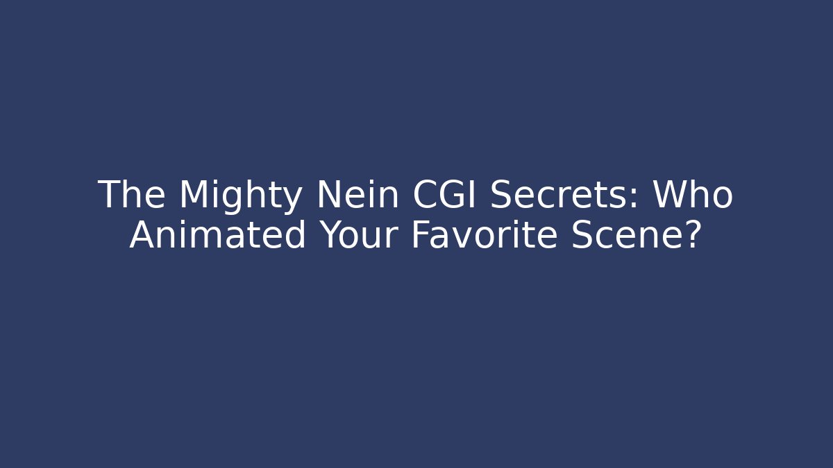 The Mighty Nein CGI Secrets: Who Animated Your Favorite Scene?