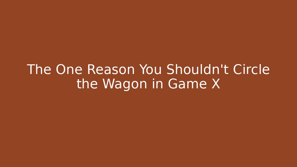 The One Reason You Shouldn't Circle the Wagon in Game X - Andrea Zevedo