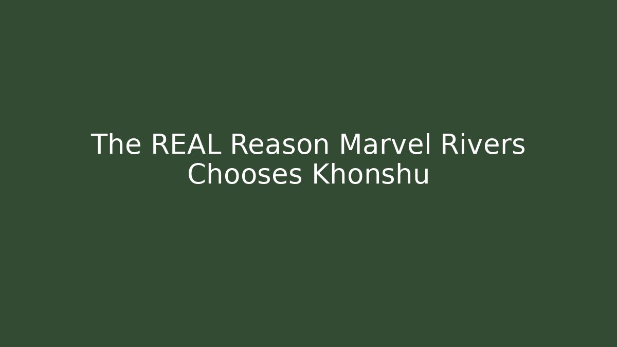 The REAL Reason Marvel Rivers Chooses Khonshu