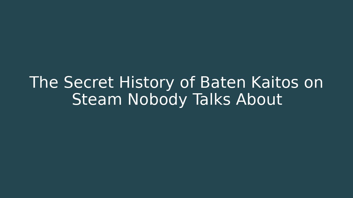 The Secret History of Baten Kaitos on Steam Nobody Talks About