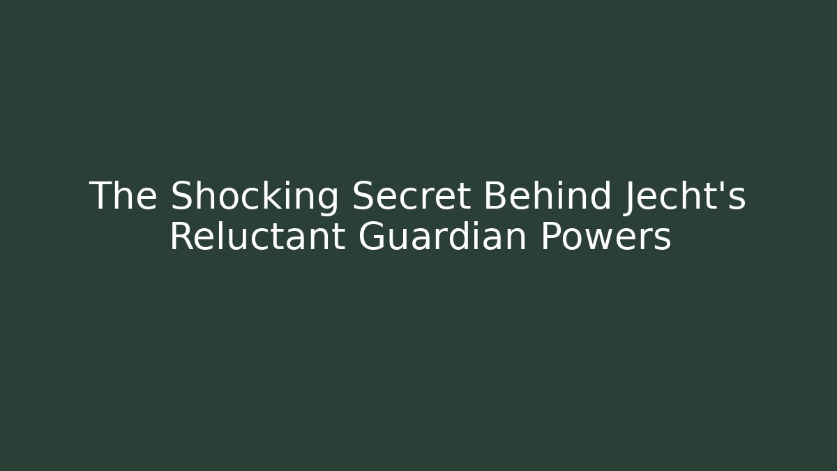 The Shocking Secret Behind Jecht's Reluctant Guardian Powers - Andrea Zevedo