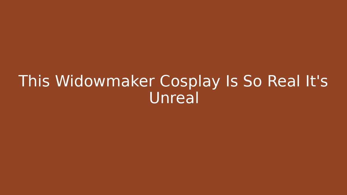This Widowmaker Cosplay Is So Real It’s Unreal - Andrea Zevedo
