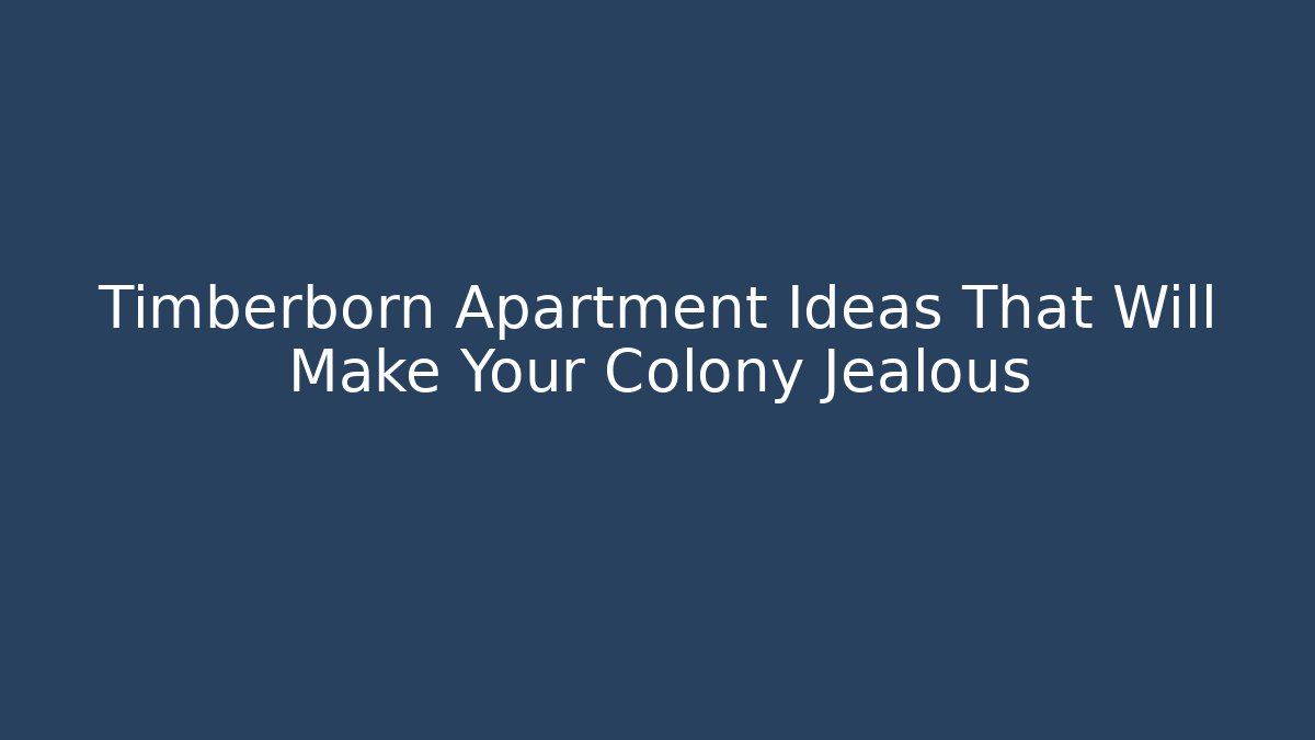 Timberborn Apartment Ideas That Will Make Your Colony Jealous