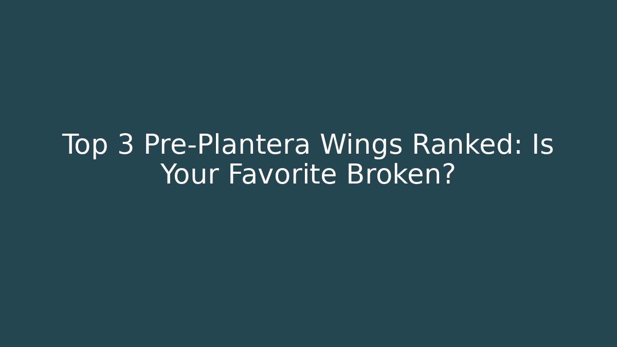 Top 3 Pre-Plantera Wings Ranked: Is Your Favorite Broken?