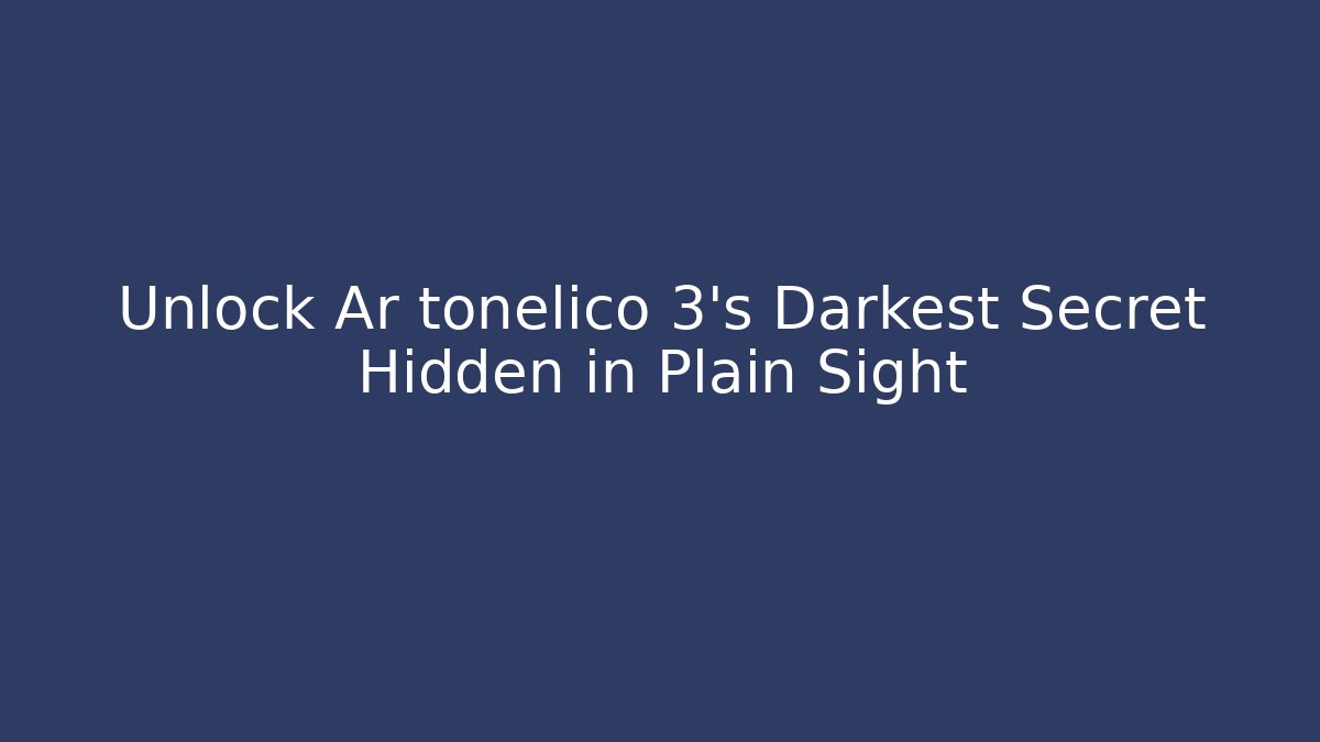 Unlock Ar tonelico 3’s Darkest Secret Hidden in Plain Sight - Andrea Zevedo