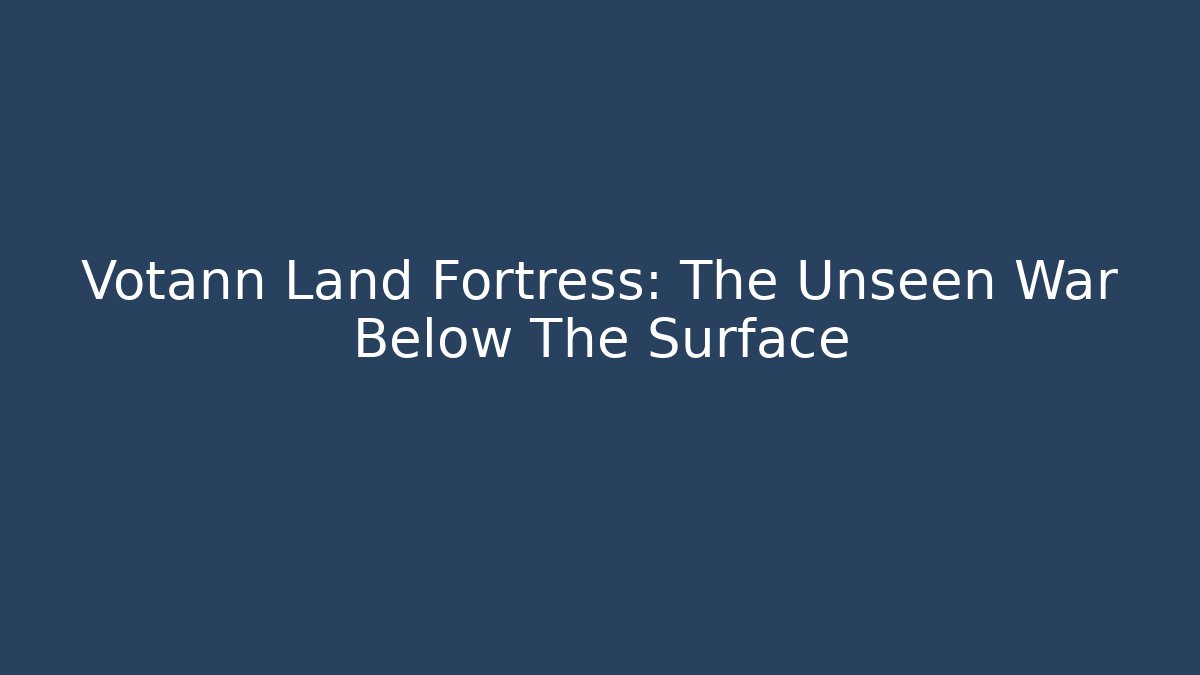 Votann Land Fortress: The Unseen War Below The Surface - Andrea Zevedo