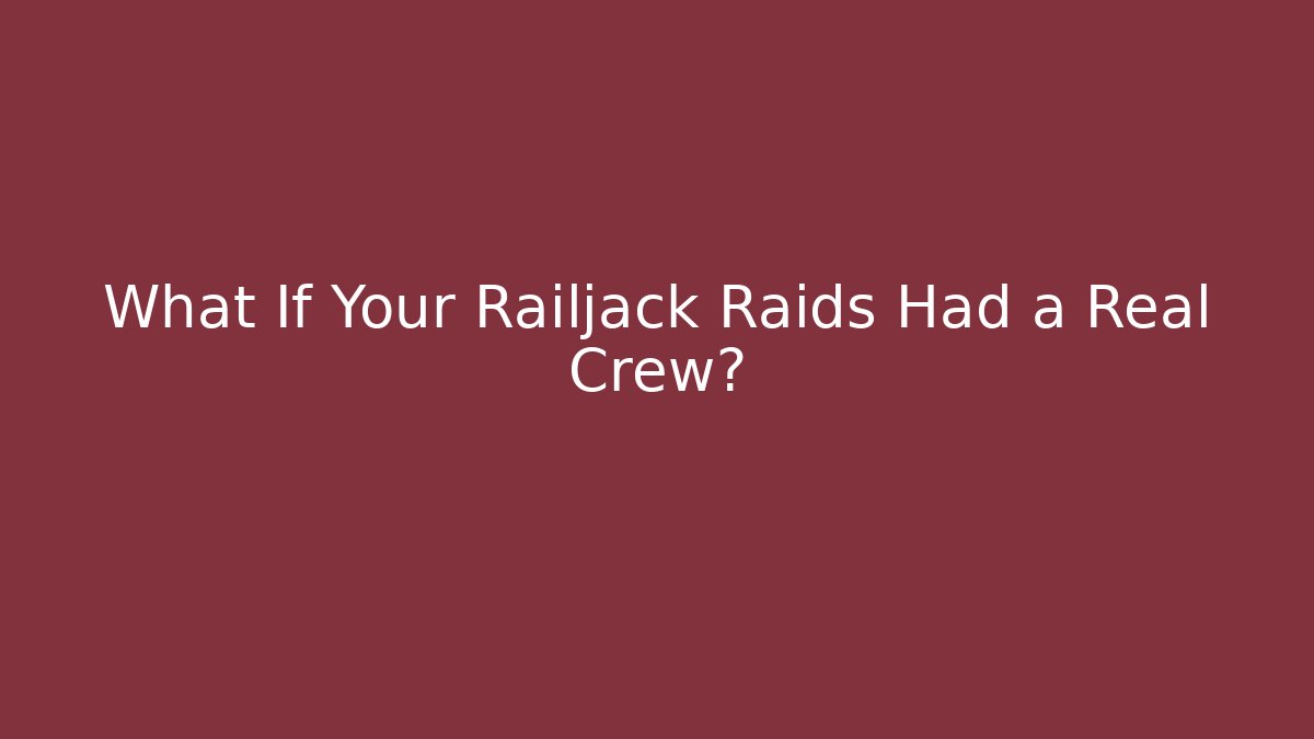 What If Your Railjack Raids Had a Real Crew?