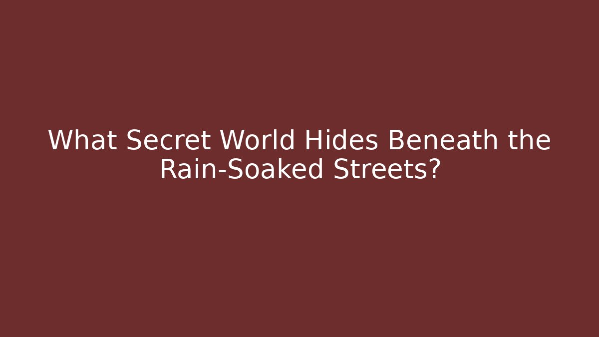 What Secret World Hides Beneath the Rain-Soaked Streets?