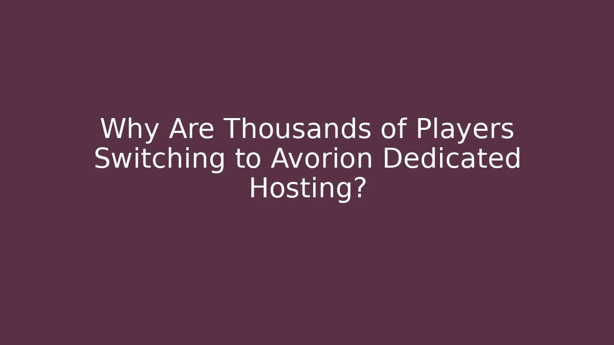 Why Are Thousands of Players Switching to Avorion Dedicated Hosting? - Andrea Zevedo