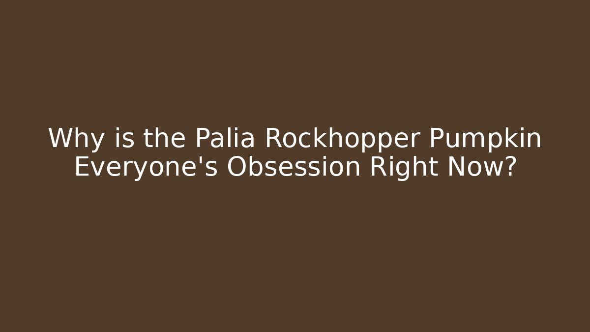 Why is the Palia Rockhopper Pumpkin Everyone’s Obsession Right Now?