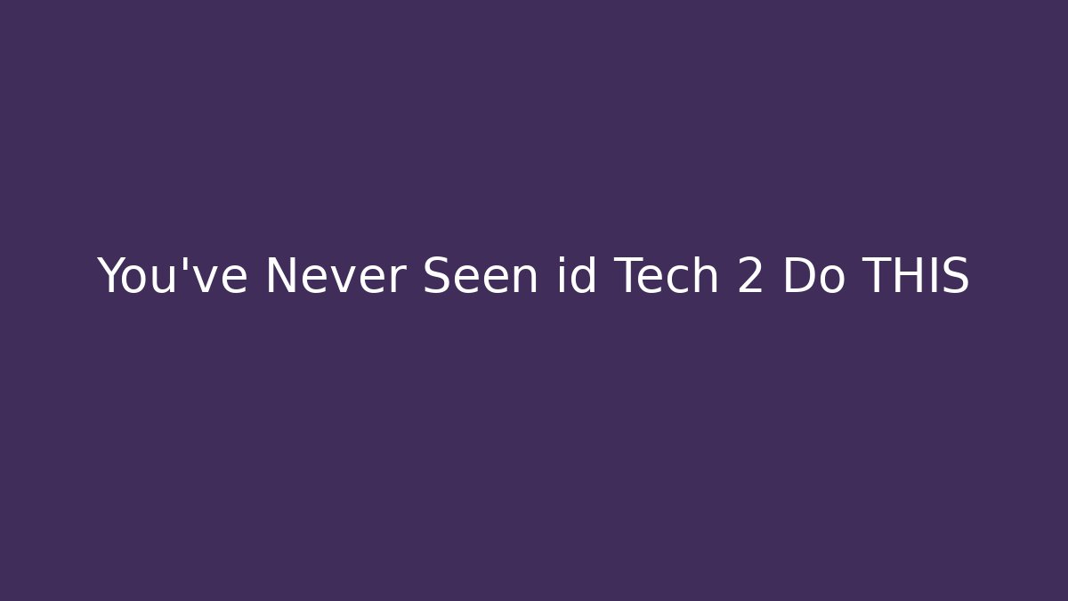 You’ve Never Seen id Tech 2 Do THIS