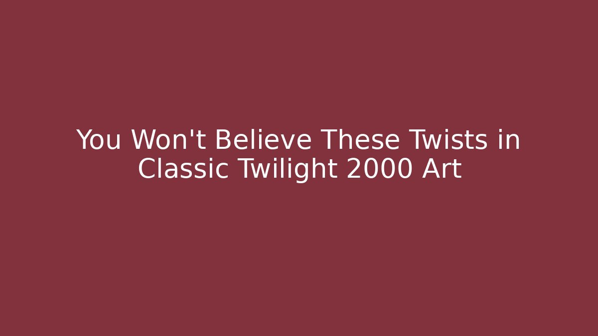 You Won't Believe These Twists in Classic Twilight 2000 Art